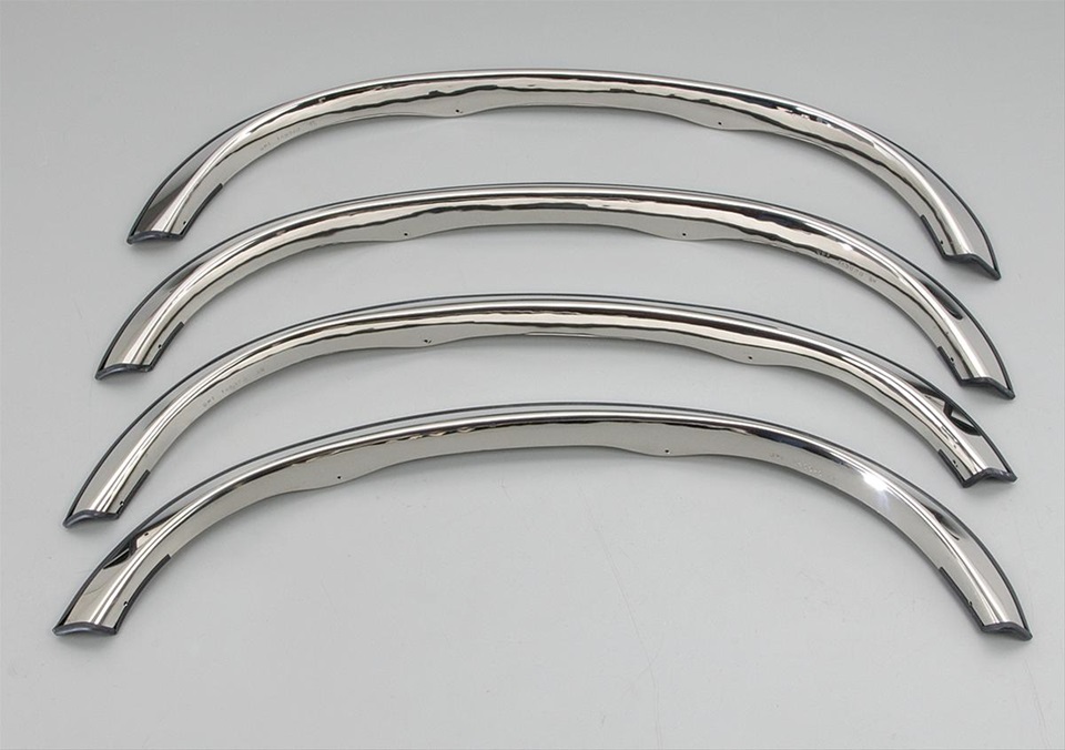 QMI Stainless Steel Custom Fender Trim Kit 94-98 Ford Mustang - Click Image to Close